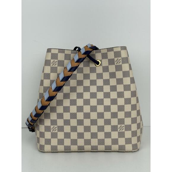 Louis Vuitton Damier Azur Néonoé MM with Braided Strap - Picture 2 of 16